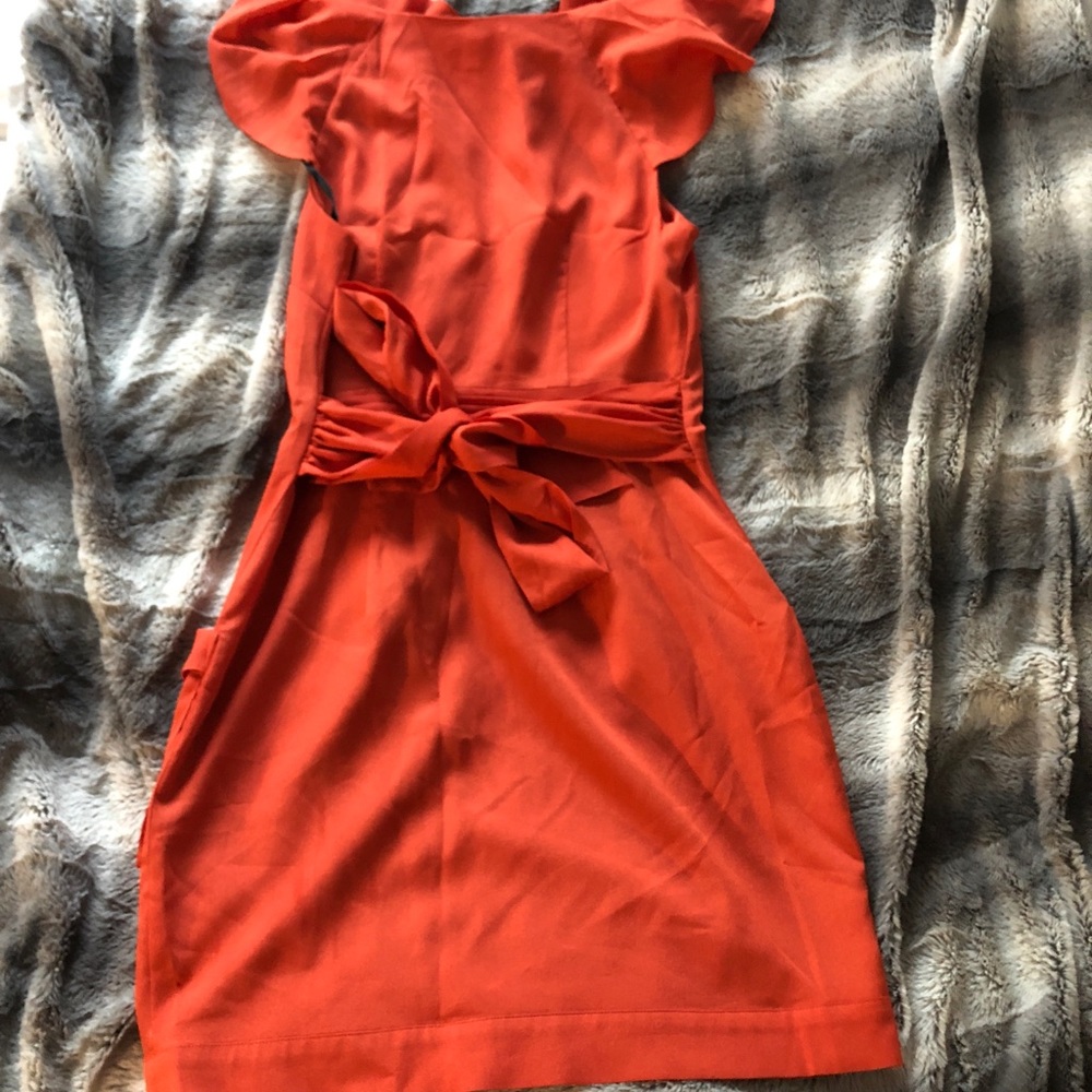Orange Bebe Zip Up Dress - Picture 5 of 5